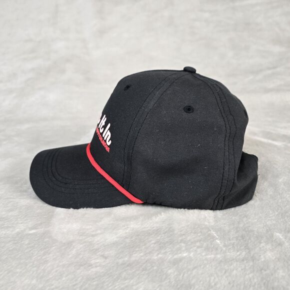 Just Tap It In Happy Gilmore Snapback Hat Cap Golf Black Red Rope Adjustable - Picture 4 of 9